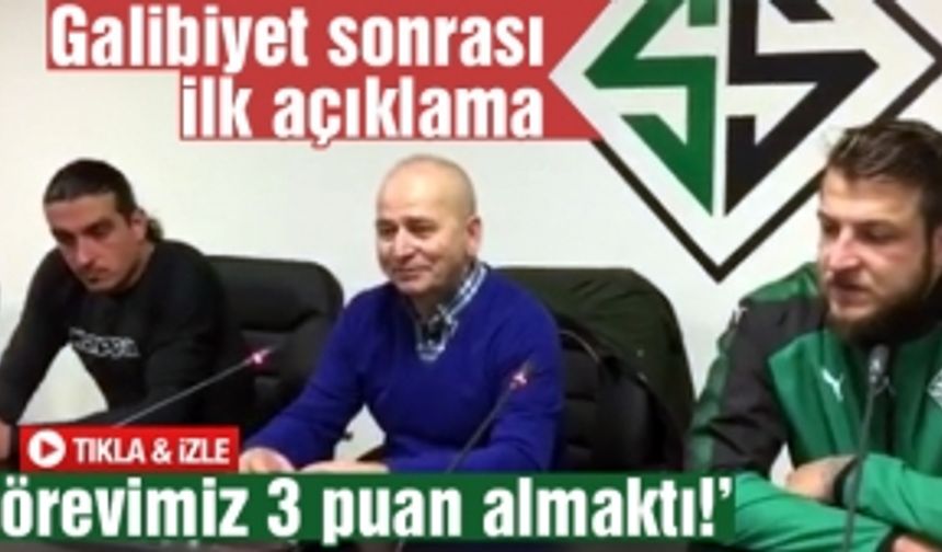 Sakaryaspor'dan maç sonrası açıklamalar