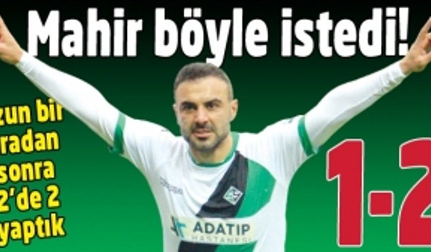 Sakaryaspor 3 puanla dönüyor!