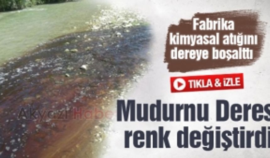 Mudurnu Deresi renk değiştirdi