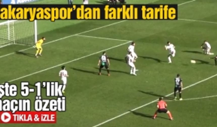 İşte 5-1'lik maçın özeti