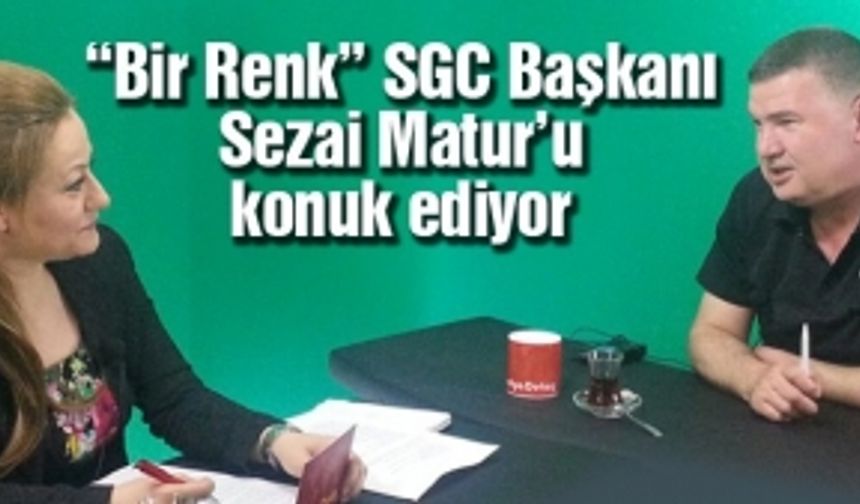 Bir Renk programının bu haftaki konuğu Sakarya Gazeteciler Cemiyeti Başkanı Sezai Matur - 19.04.2016