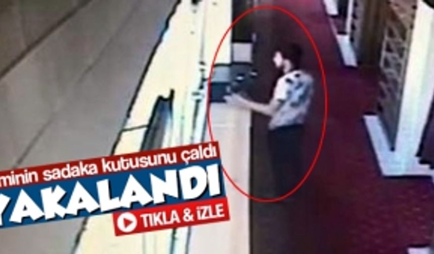 Sakarya'da bir kişi caminin sadaka kutusunu çaldı