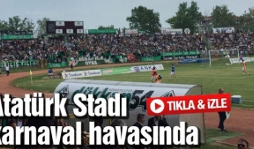 Atatürk Stadı karnaval havasında