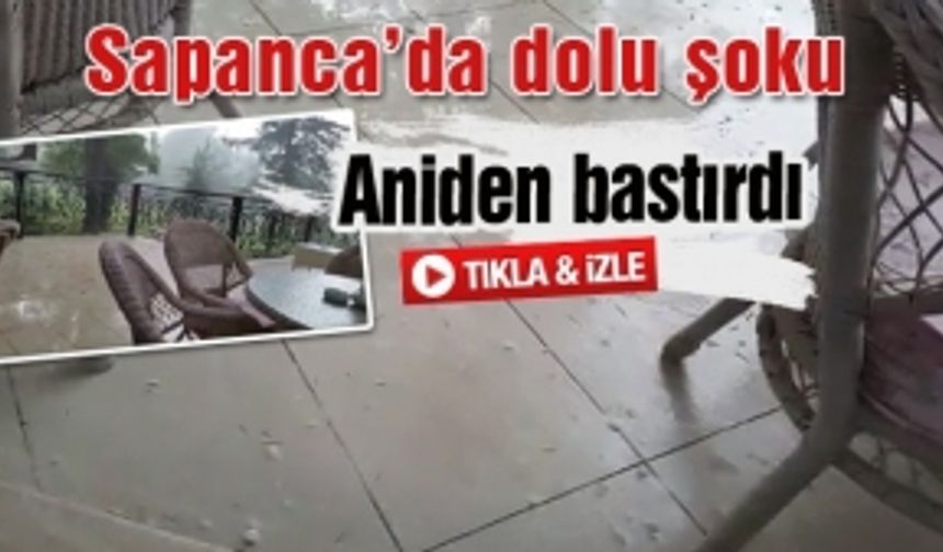 Sapanca’da dolu şoku