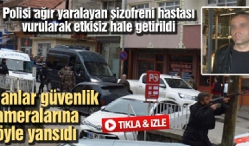 O anlar güvenlik kameralarına böyle yansıdı