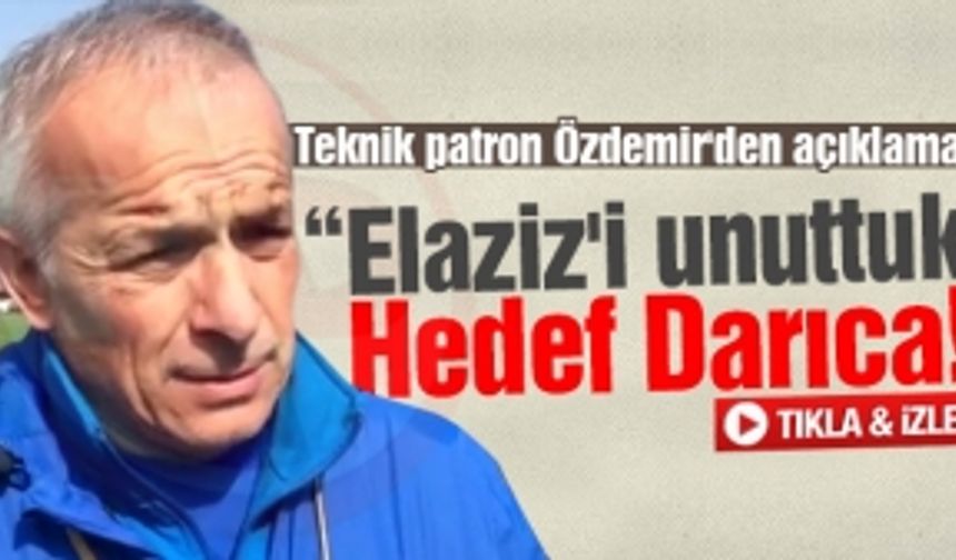 Teknik patron Özdemir'den açıklamalar