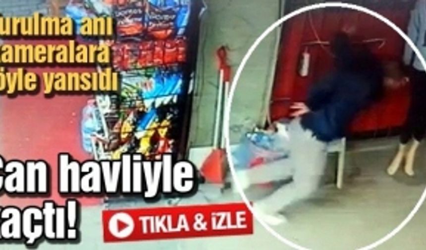 Vurulma anı kameralara böyle yansıdı