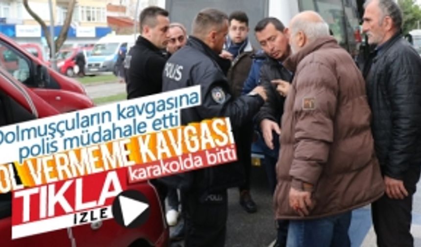 Yol vermeme kavgası karakolda bitti