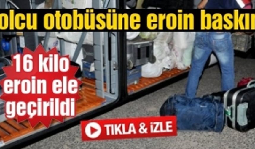 Sakarya'da yolcu otobüsüne eroin baskını düzenlendi