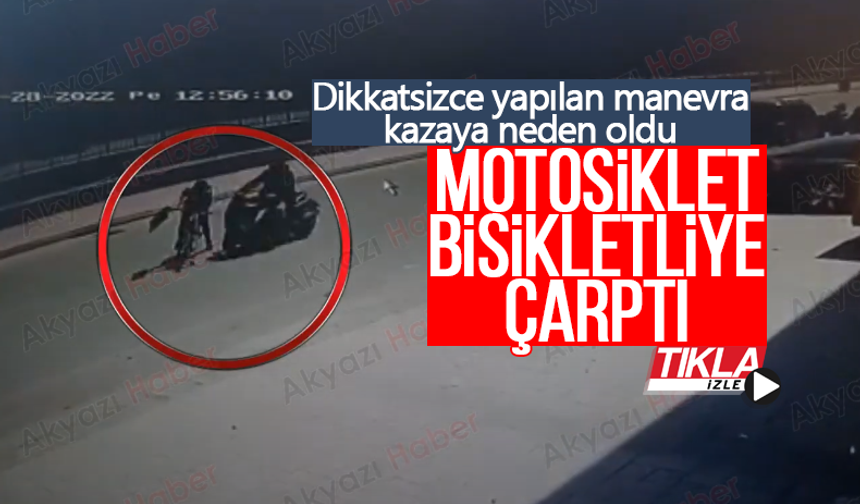 Dikkatsizce yapılan manevra kazaya neden oldu