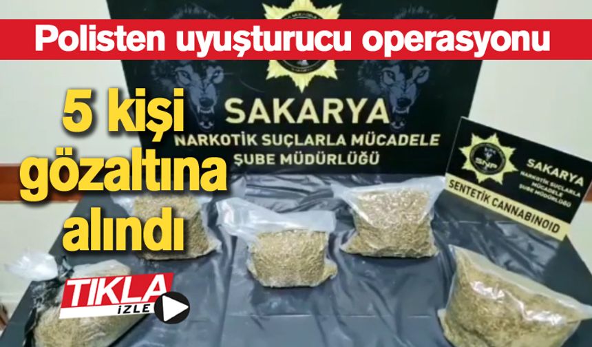 Polisten uyuşturucu operasyonu!