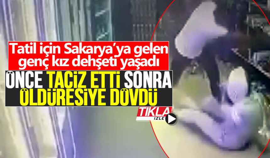 Önce taciz etti sonra öldüresiye dövdü