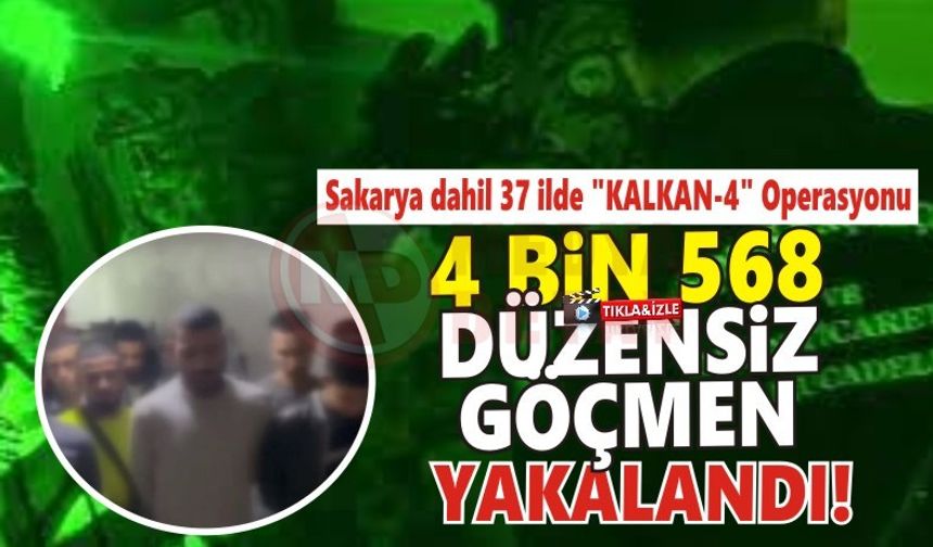 4 bin 568 düzensiz göçmen yakalandı!