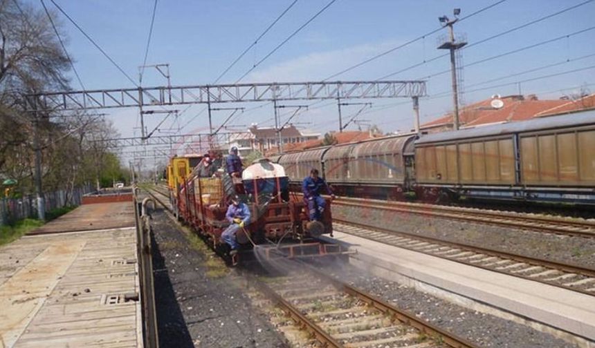 Demiryolu hatlarında otla mücadele ilaçlaması uyarısı