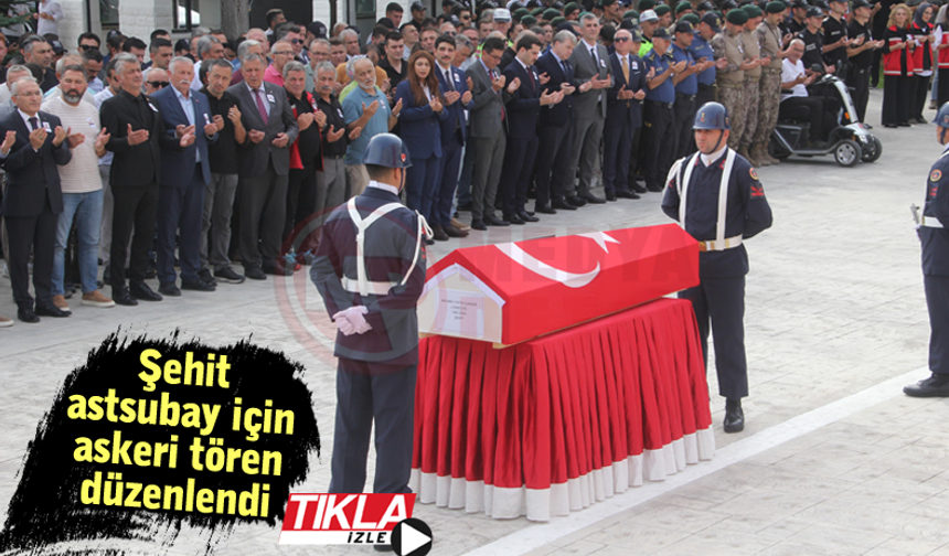 Şehit astsubay için Ordu'da askeri tören düzenlendi