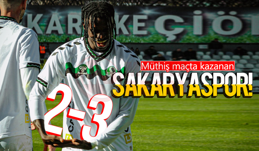 Müthiş maçta kazanan: SAKARYASPOR! 2-3