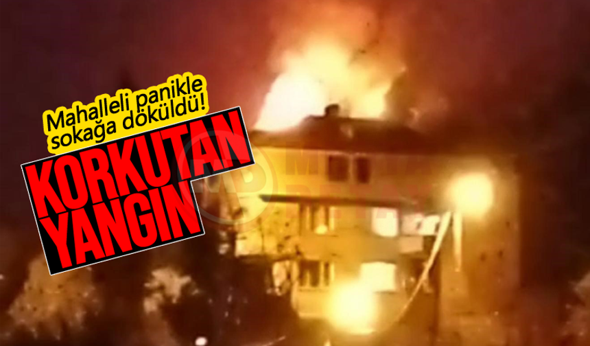 Alevleri görenler panikle sokağa döküldü!