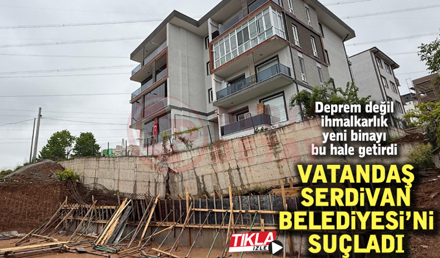 Deprem değil ihmalkarlık yeni binayı bu hale getirdi