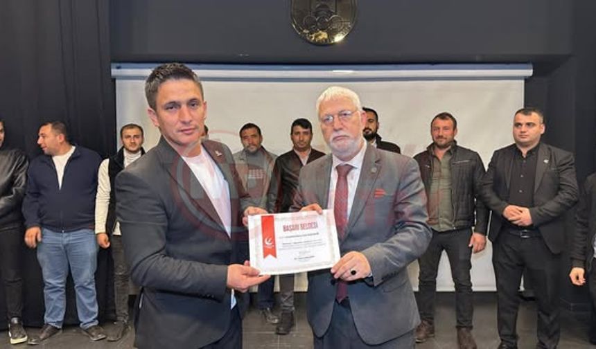 YRP’den Taraklı Teşkilatına  başarı belgesi!