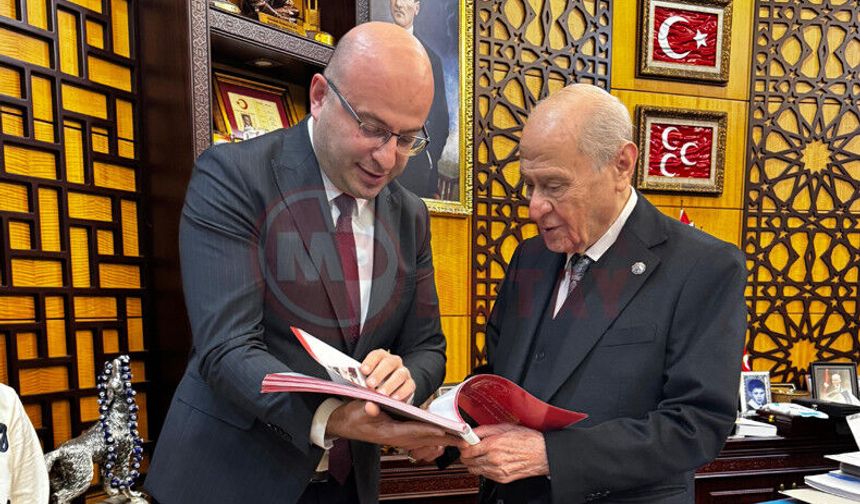 Başkan Alkaş Saha Raporunu MHP liderine sundu