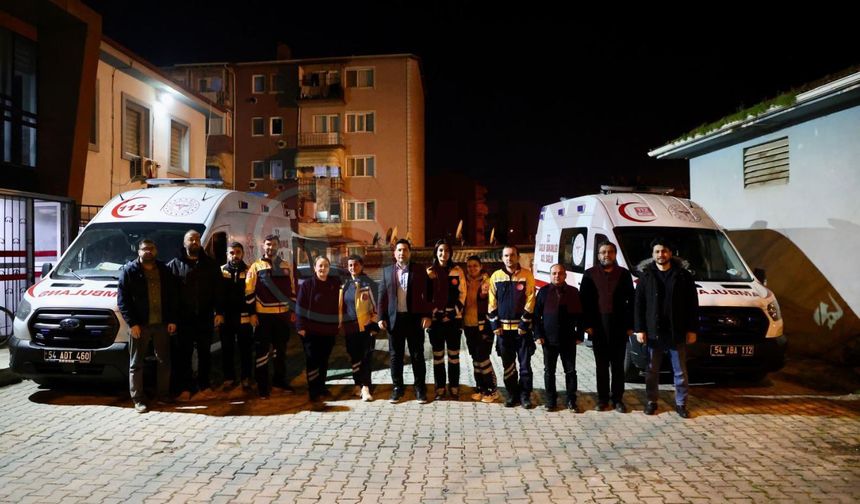 Sahurda 112’ye moral ziyareti