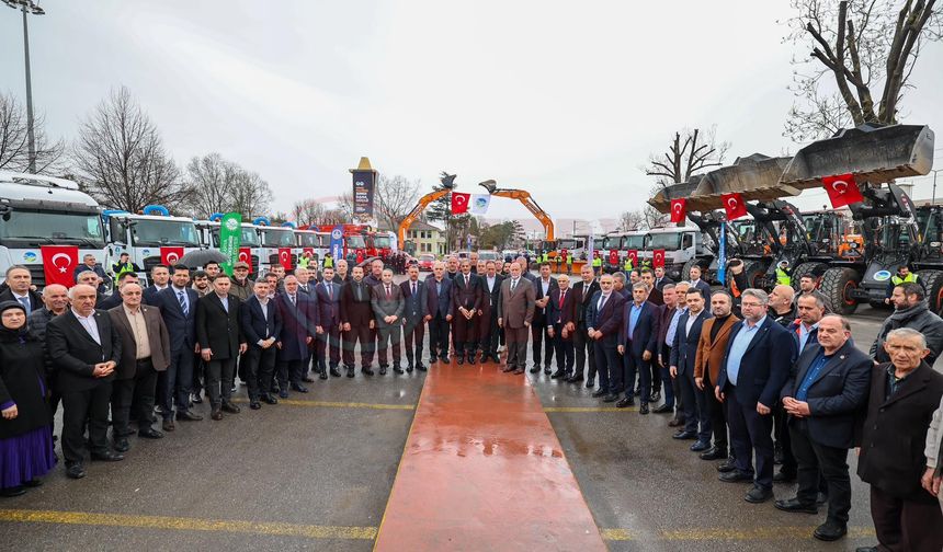 Büyükşehir’den Sakarya'ya hizmet için  484 milyon TL ile  59 araçlık dev yatırım