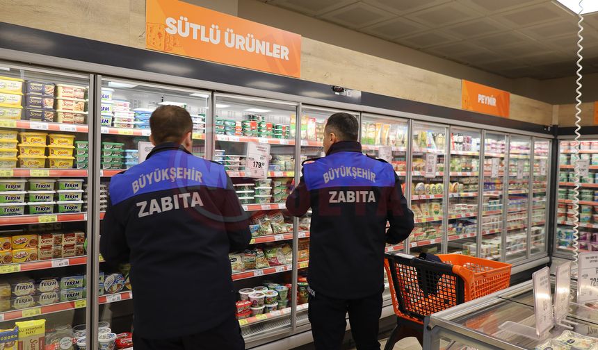 Büyükşehir zabıtasından ramazan öncesi fiyat ve ürün denetimi