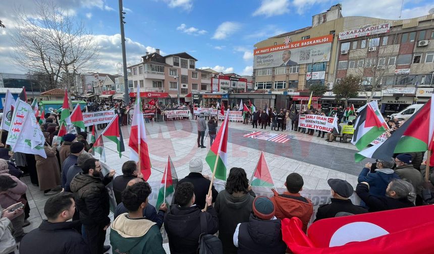 Sakarya’da İran’a destek açıklaması