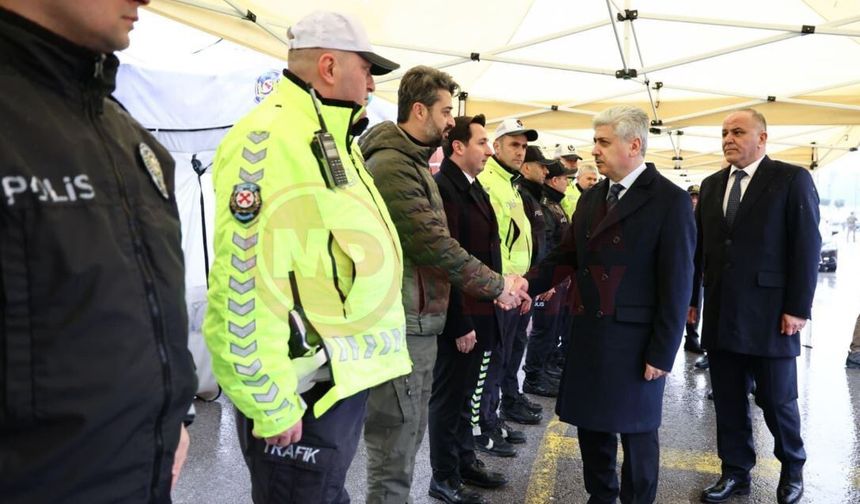 Vali Doğan bayramda güvenlik önlemlerini denetledi
