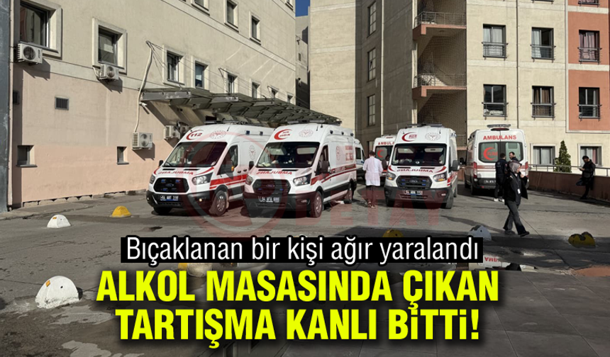 Düğün salonunda alkol masasında çıkan tartışma kanlı bitti!