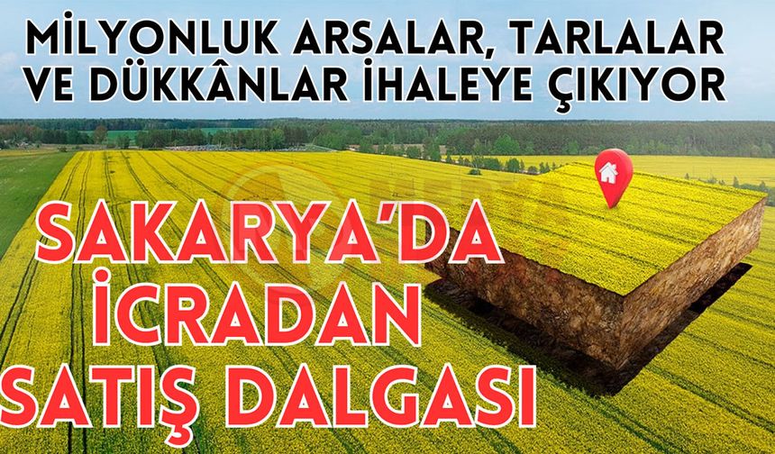 Milyonluk arsalar, tarlalar ve dükkânlar ihaleye çıkıyor