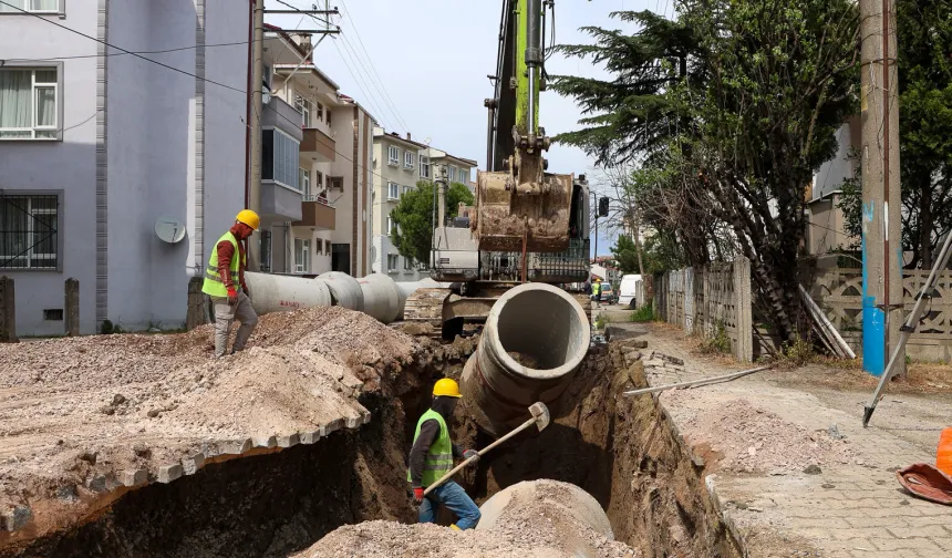 SASKİ'den yeni yağmur suyu hattı