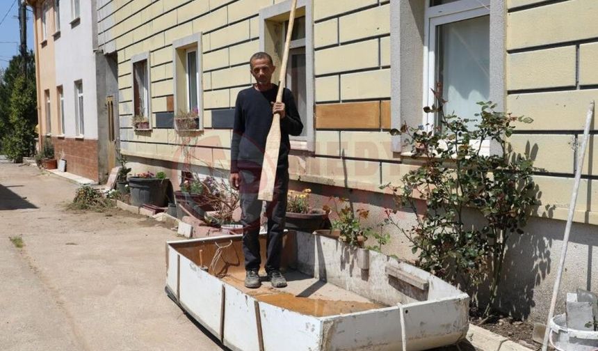Sakarya'da taşkın sonrası 'Venedik' manzarası