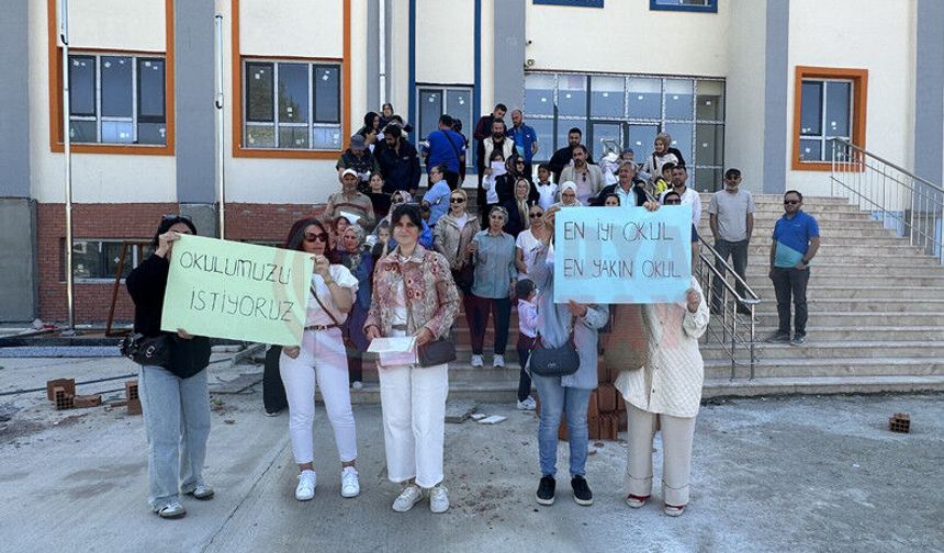 5 Yıldır bitmeyen okul için eylem yaptılar