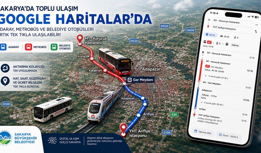 Binlerce yolcunun artık sadece Google Haritalar’a bakması yetecek