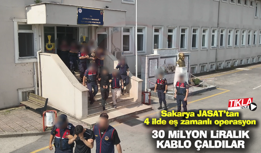 Sakarya JASAT’tan 4 ilde eş zamanlı operasyon