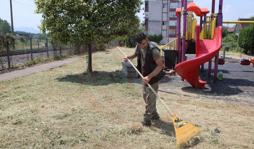 Arifiye’de park ve bahçeler yaza hazır