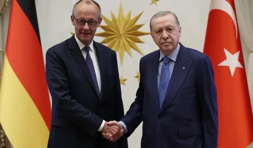 Cumhurbaşkanı Erdoğan, Almanya Şansölyesi Merz ile görüştü