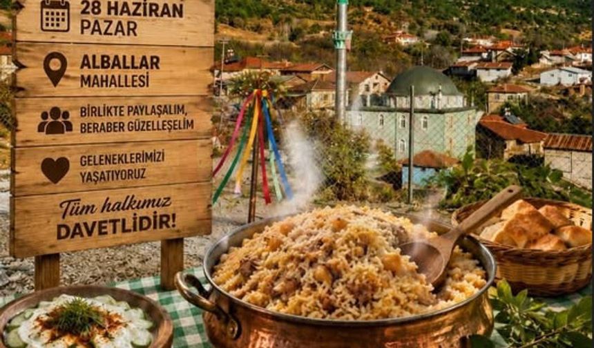 Alballar Mahallesi Hayır Pilavında buluşuyor