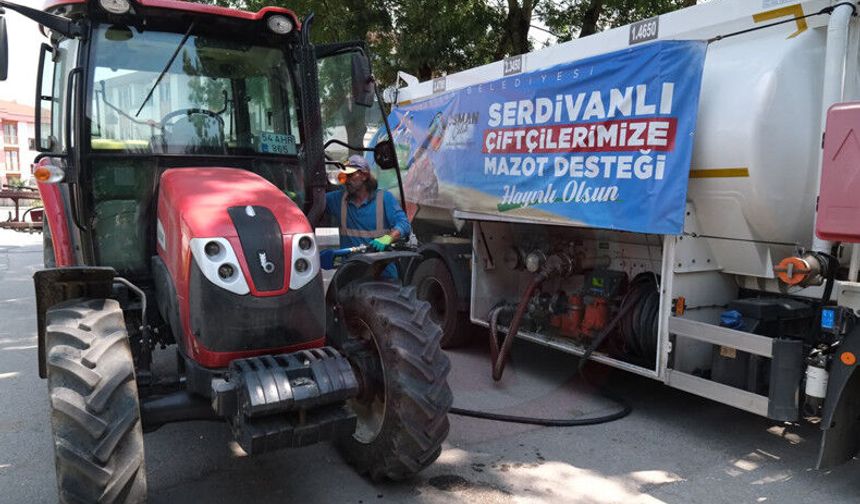 Mazot Desteği Yazlık Mahallesi’nde çiftçiyle buluştu