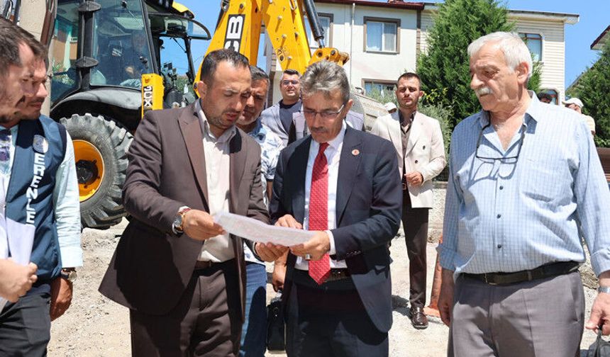 Başkan Dinç çalışmaları yerinde inceledi