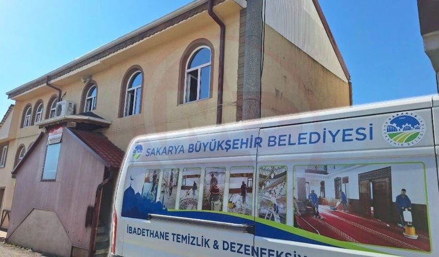 Büyükşehir'den camiye temizlik desteği