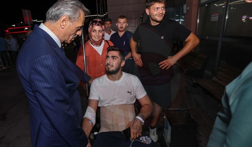 Başkan Alemdar ve Sağlık Müdürü Özdemir'den moral ziyareti!
