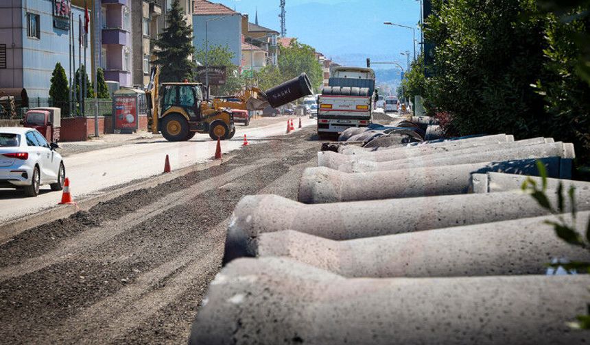 12 kilometrelik altyapı mesaisi hız kazandı