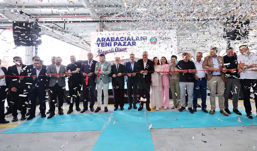 Arabacıalanı yeni pazar yeri hizmete açıldı