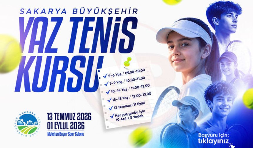 Yaz Spor Okulları’nda tenis kursları başlıyor