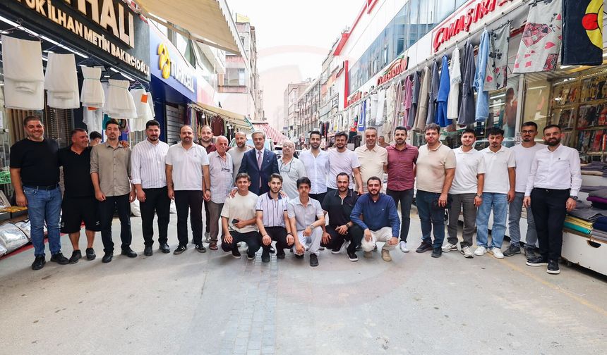 Başkan Alemdar, Semerciler’de esnaflarla buluştu