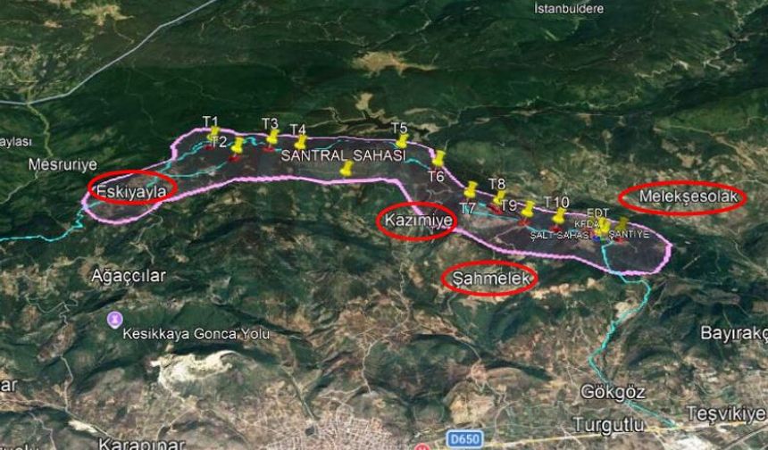 Pamukova ve Geyve’de 50 MW’lık  rüzgar santraline ÇED onayı!