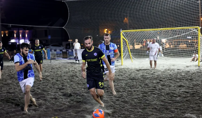 Kocaali Sahili'nde futbol şöleni