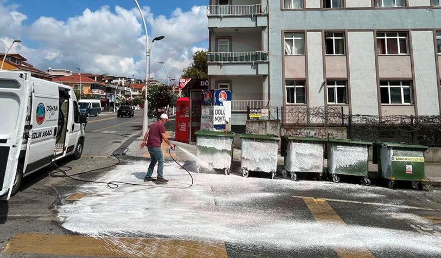 Sokaklar tertemiz kalsın diye ekipler sahada